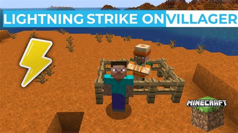 strike a villager with lightning